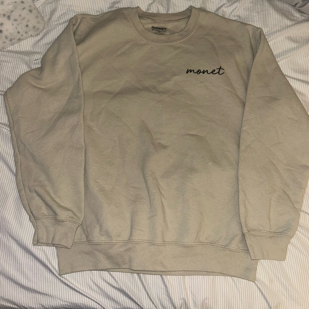 Tan Monet jumper from Garage